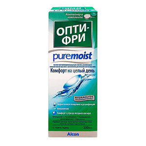 Раствор для контактных линз Opti-Free Pure Moist, 300 мл